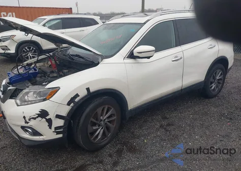 2016 Nissan Rogue Sl из США, поврежденный, VIN 5N1AT2MV5GC789604